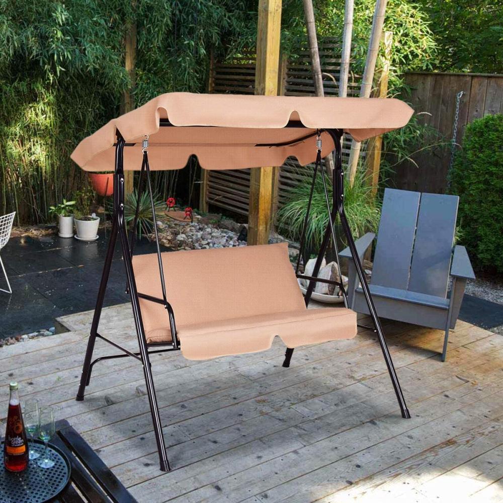 COSTWAY Hollywoodschaukel Beige Bild 1