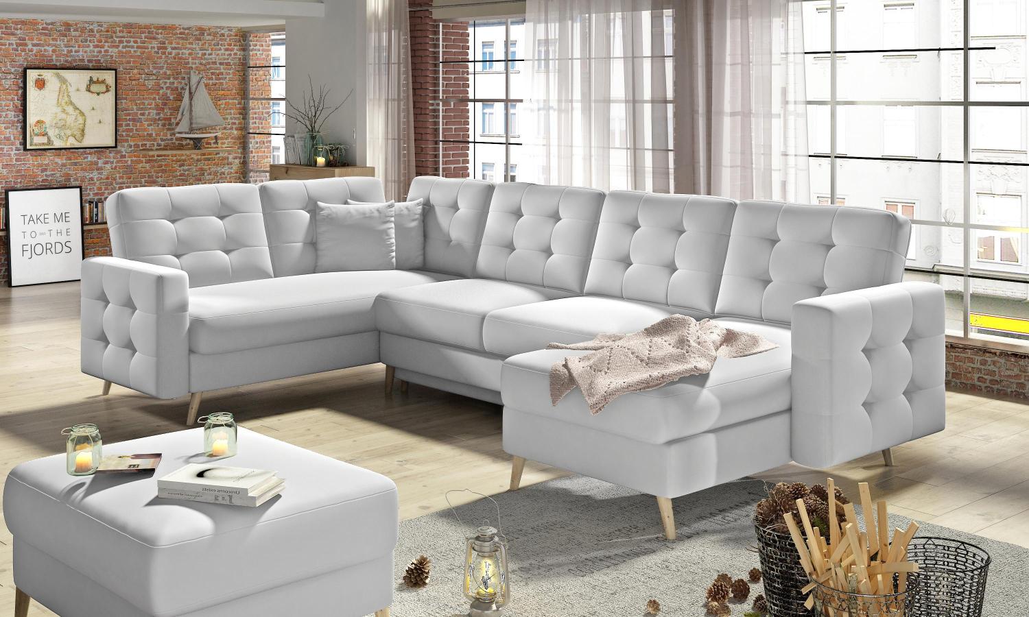 Wohnideebilder Asgard U Weiss Ecksofas & Eckcouches AsdU_07 Bild 1