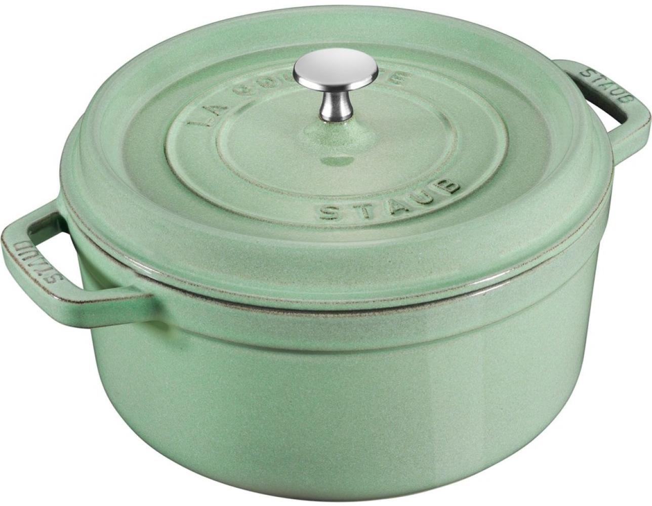 Staub La Cocotte Cocotte 22 cm, rund, Salbeigrün, Gusseisen Bild 1