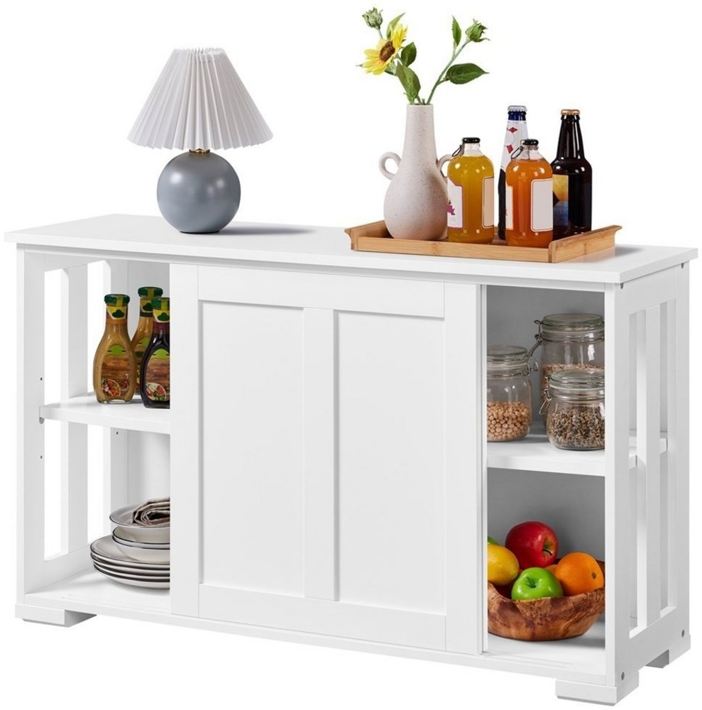 Yaheetech Kommode, Sideboard mit Stauraum und Schiebetüren Bild 1