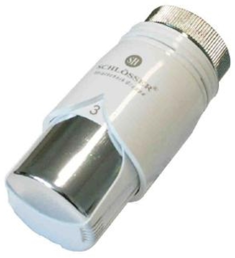 Schlösser Thermostatkopf Diamant Plus M30 x 1,5 Heimeier weiß/chrom 6001 00011 Bild 1