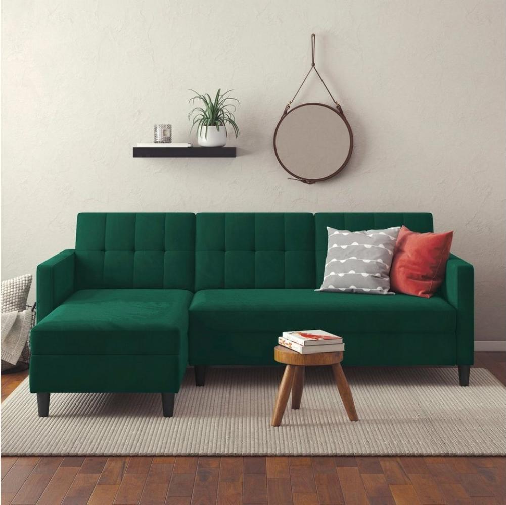 Dorel Home Ecksofa Hartford II, mit Bettfunktion und Stauraum, Recamiere beidseitig montierbar Bild 1