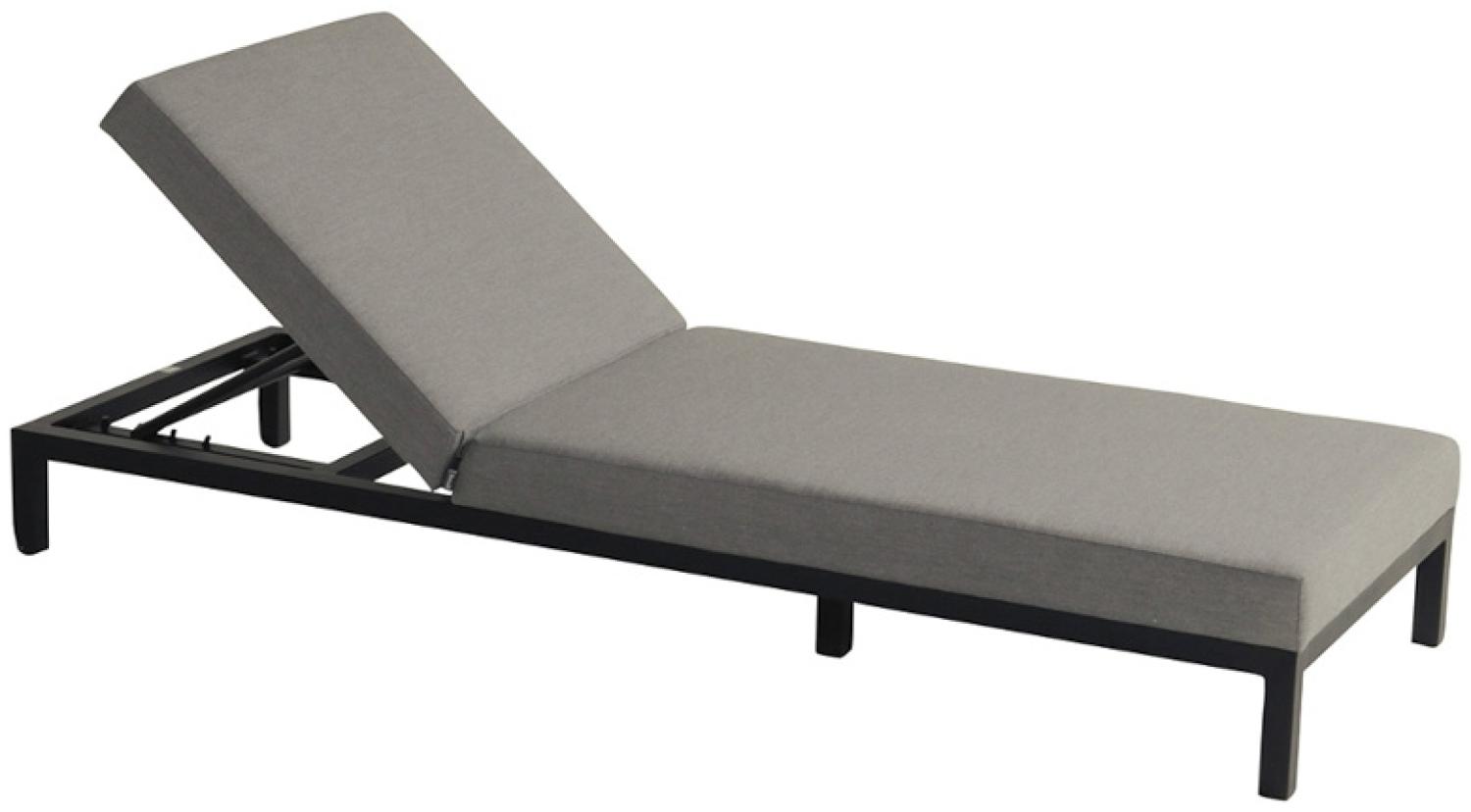 Gartenliege Eva Low Lounger (black / mid grey) Bild 1