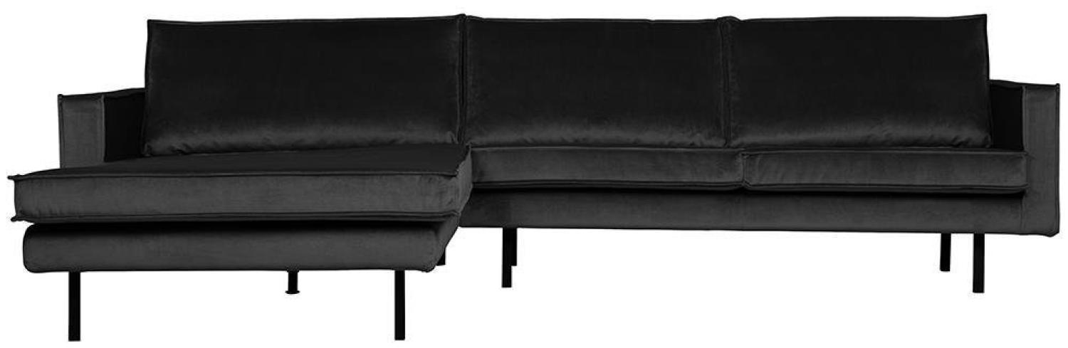 Ecksofa Rodeo Chaiselongue Samt, links Anthrazit Bild 1