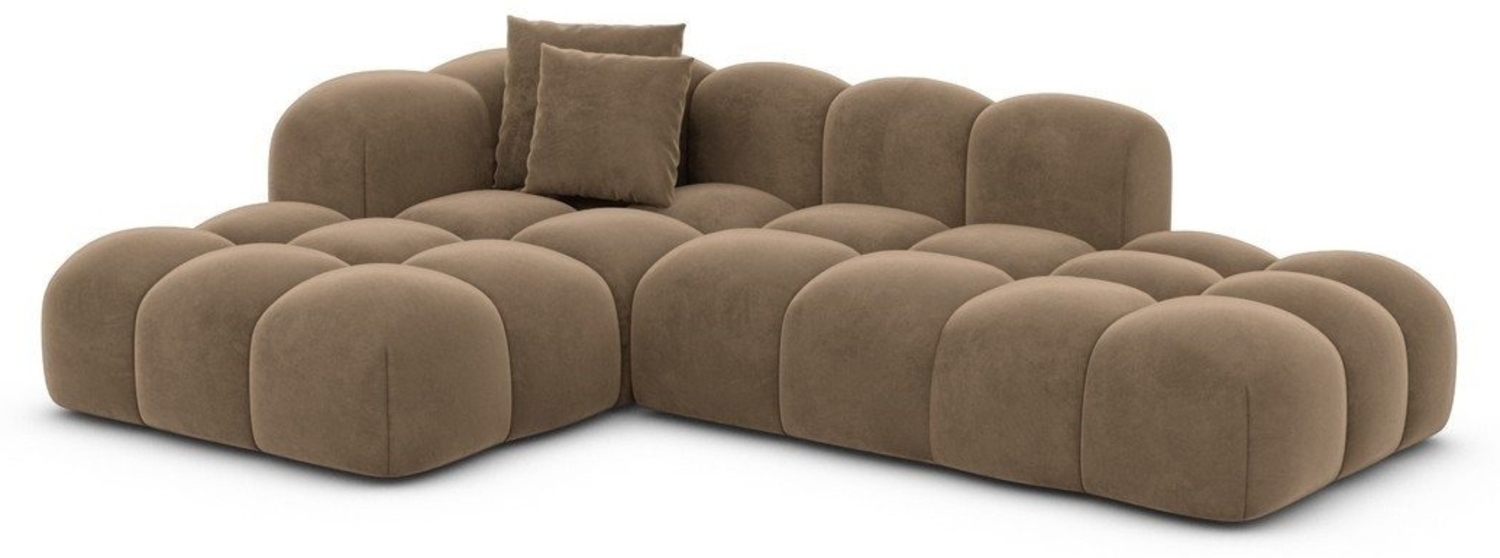 Sofa Dreams Ecksofa Stoff Eckcouch Modern Eck Couch Formentera L Form Lounge Samtstoff, Lounge-Sofa Bild 1