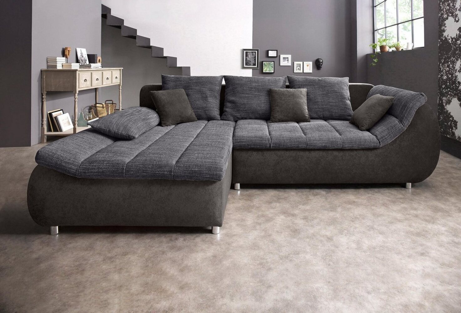 INOSIGN Ecksofa Imola L-Form, wahlweise mit Bettfunktion Bild 1