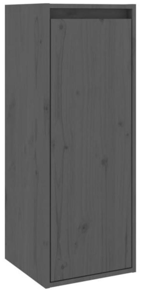 vidaXL Wandschrank Grau 30x30x80 cm Massivholz Kiefer 813499 Bild 1