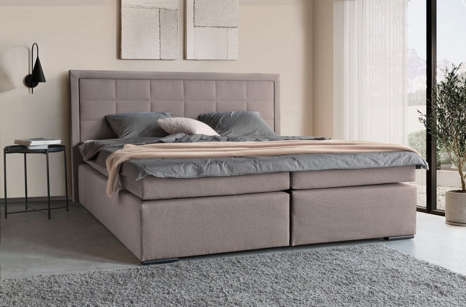 COLLECTION AB Boxspringbett 30 Jahre Jubiläums-Modell Athena, in H2,H3 & H4, wahlweise mit LED-Leiste Bild 1