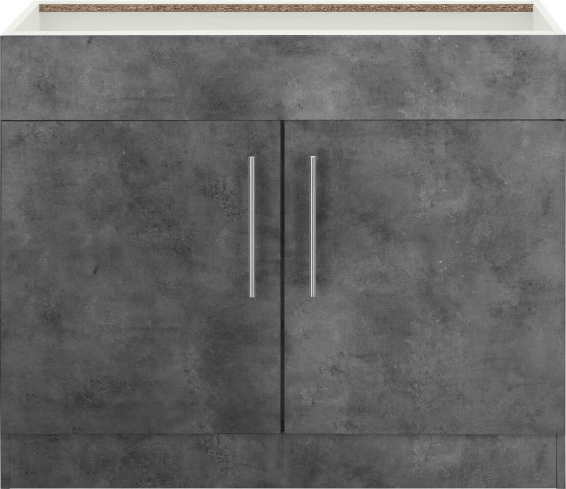 wiho Küchen Spülenschrank Cali 100 cm breit, ohne Arbeitsplatte Bild 1