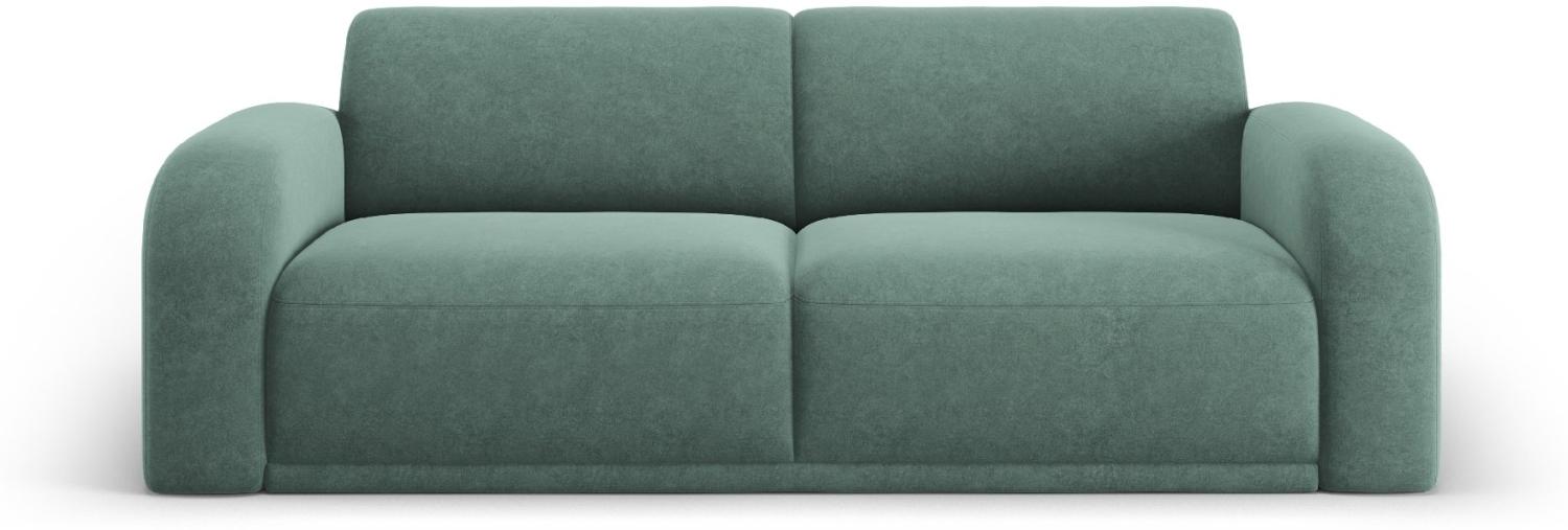 Micadoni Sofa Erin 3-Sitzer Samtstoff Moßgrün Bild 1