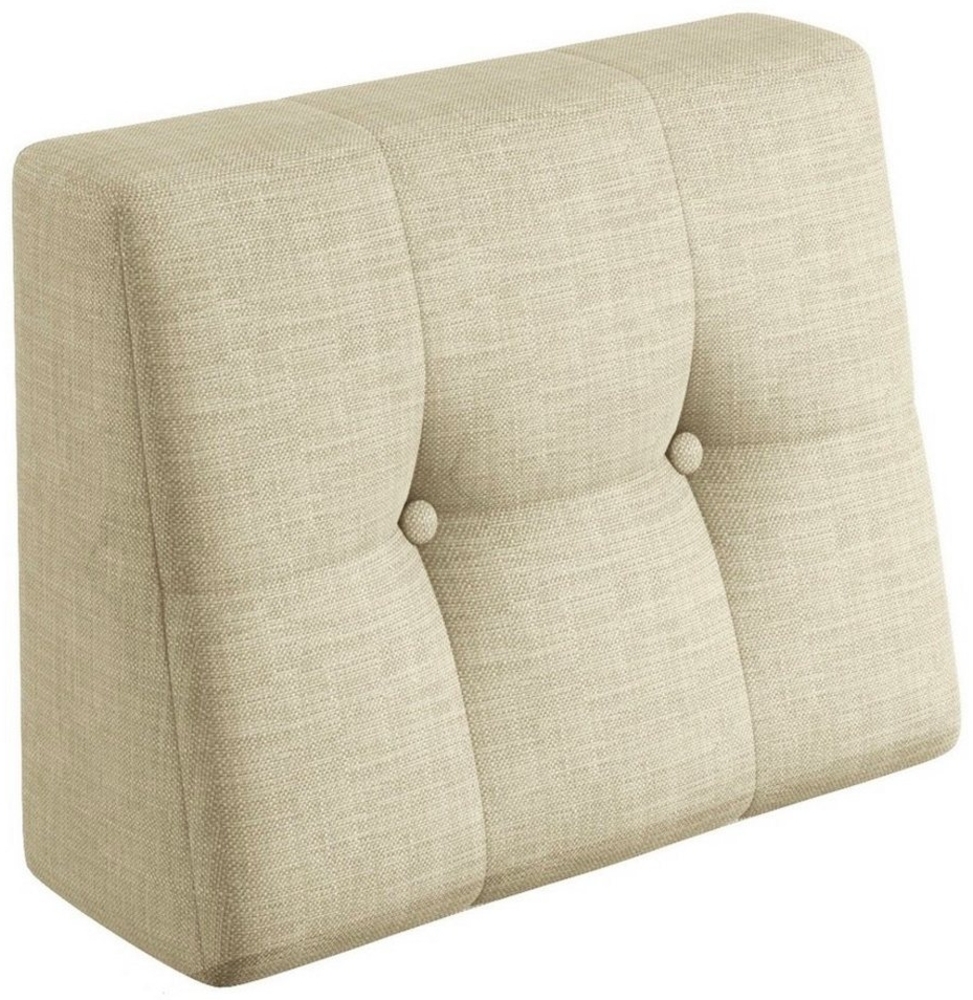 sunnypillow Rückenkissen Palettenkissen gesteppt Seitenkissen 60x40x20/10cm, Cremefarben Bild 1