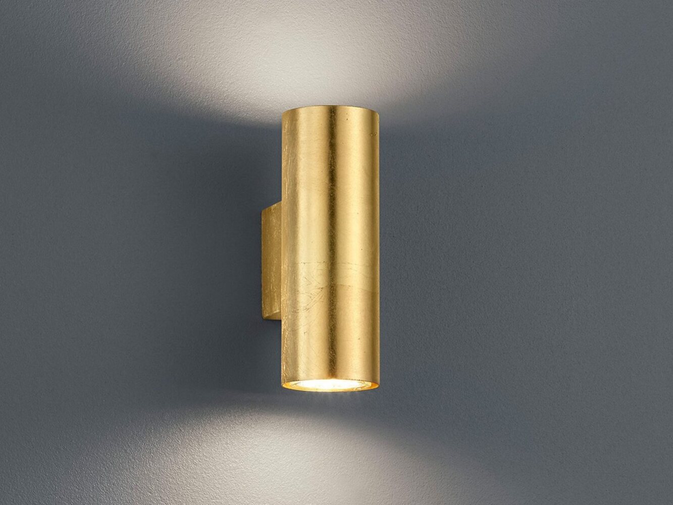 LED Wandleuchte in Gold foliert, Up & Down Strahler, Höhe 16,5cm Bild 1