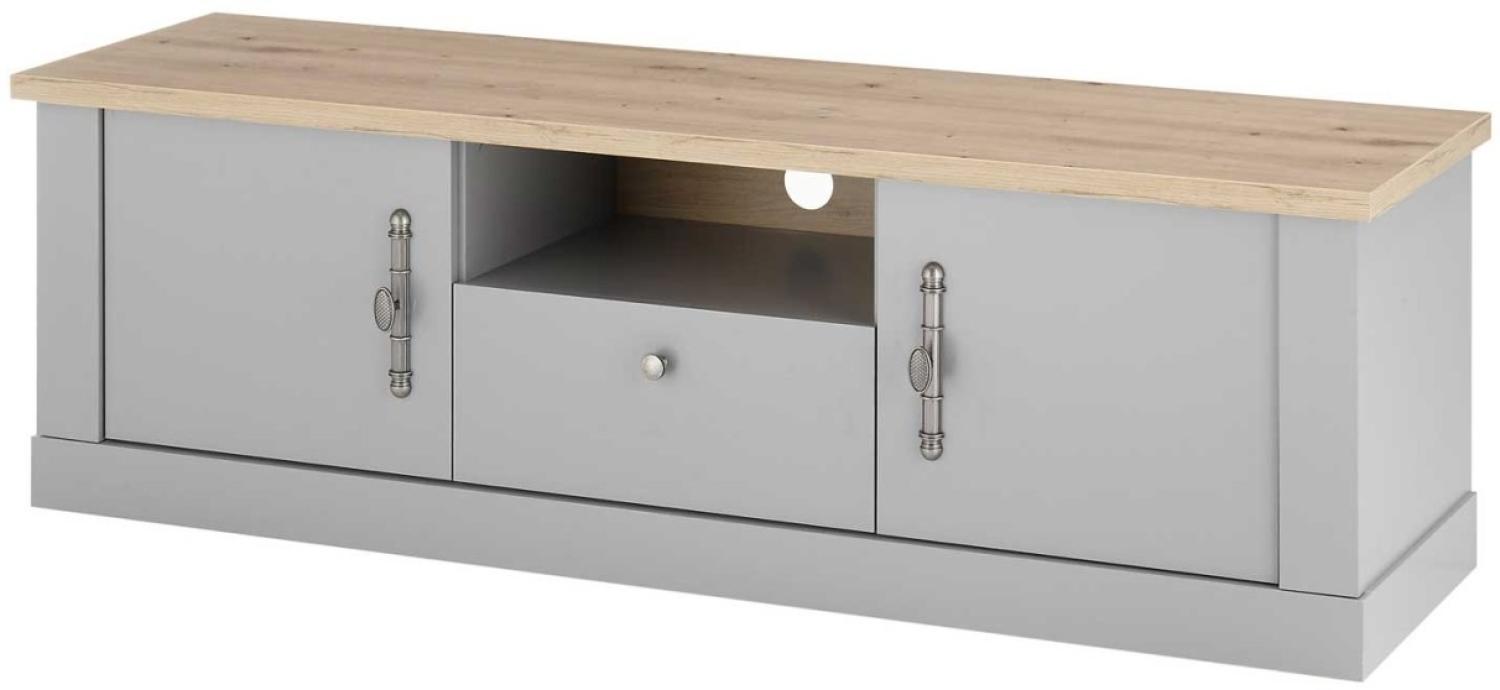Großes Lowboard Chambord - Light Gray Artisan Oak Landhaus Bild 1