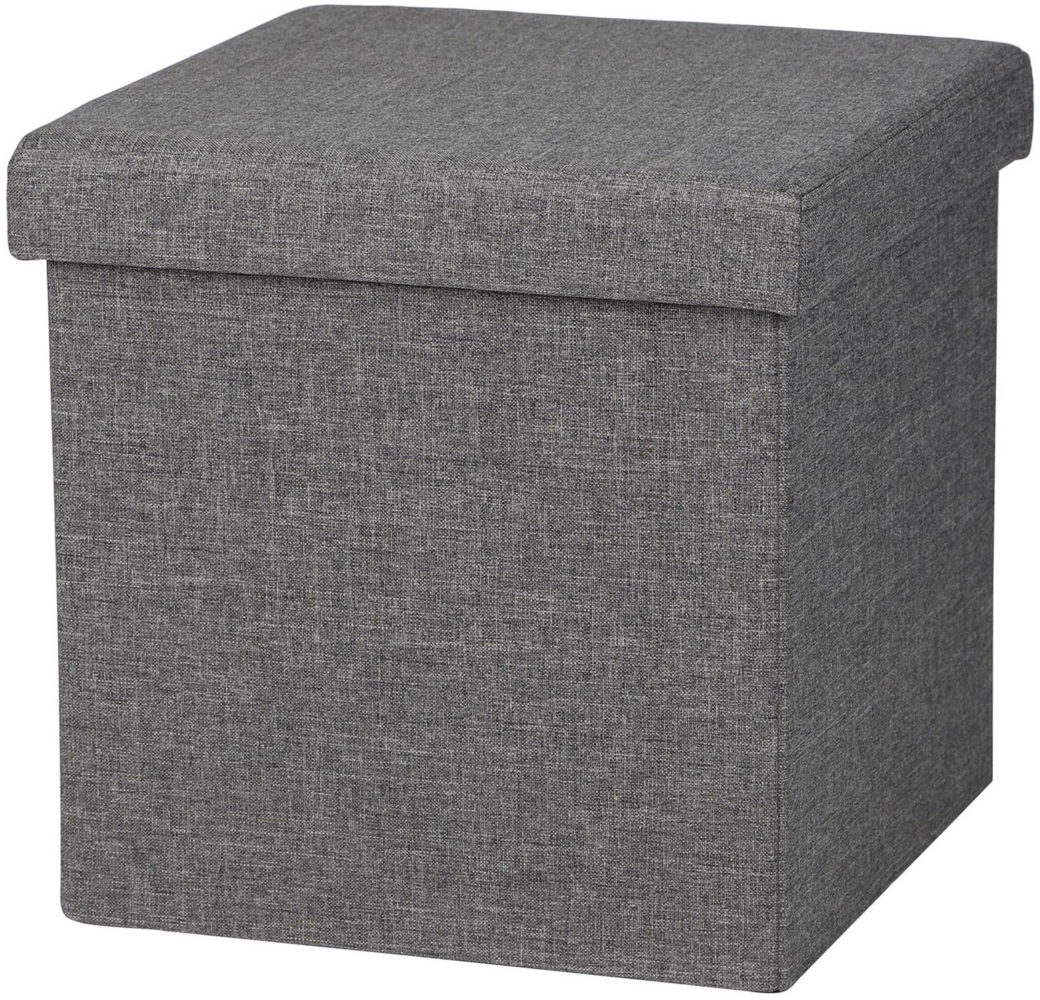 Urban Living Sitzwürfel Sitzhocker Sitzwürfel Aufbewahrungsbox Tissu, mit Stauraumfach hoher Sitzkomfort Bild 1