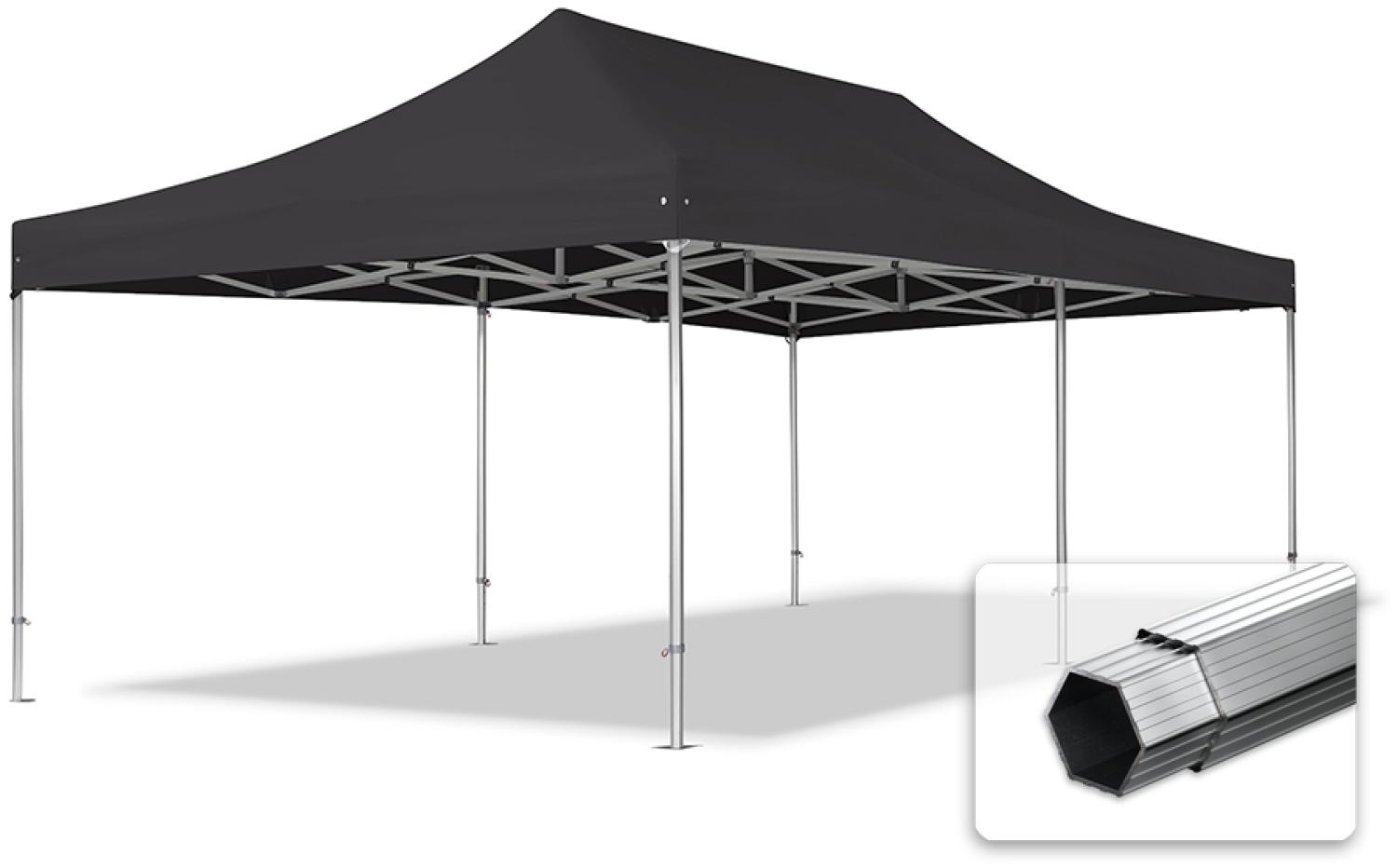 4x8 m Faltpavillon, PROFESSIONAL Alu 50mm, feuersicher, schwarz Bild 1