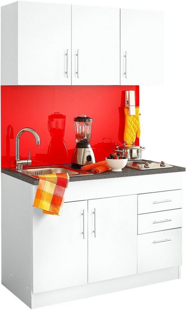 KOCHSTATION Pantryküche KS-Toledo, mit E-Geräten, Breite 120 cm Bild 1