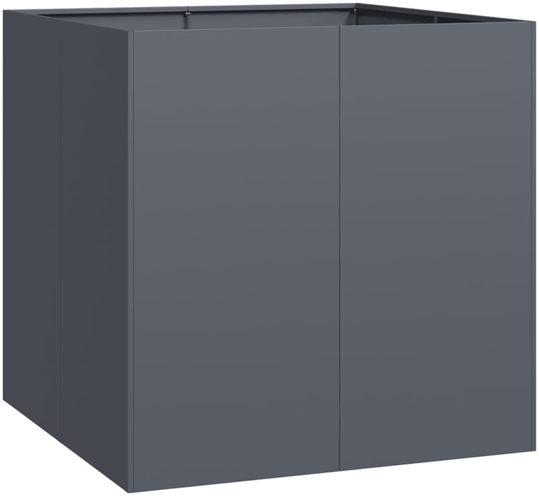 vidaXL Pflanzgefäß Anthrazit 80x80x80 cm Stahl 860782 Bild 1