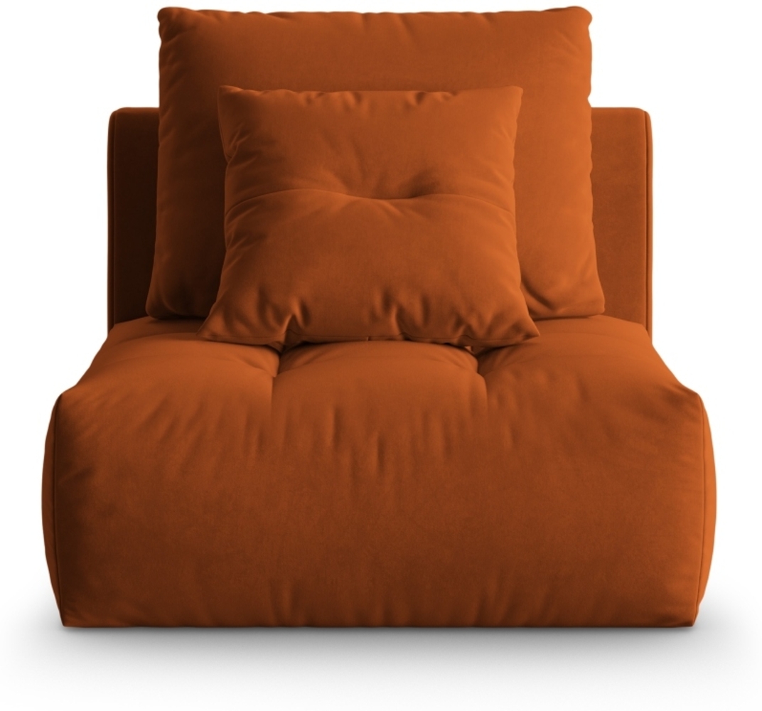 Micadoni Armloses Modul Bloom Samt Casino Terrakotta Bild 1