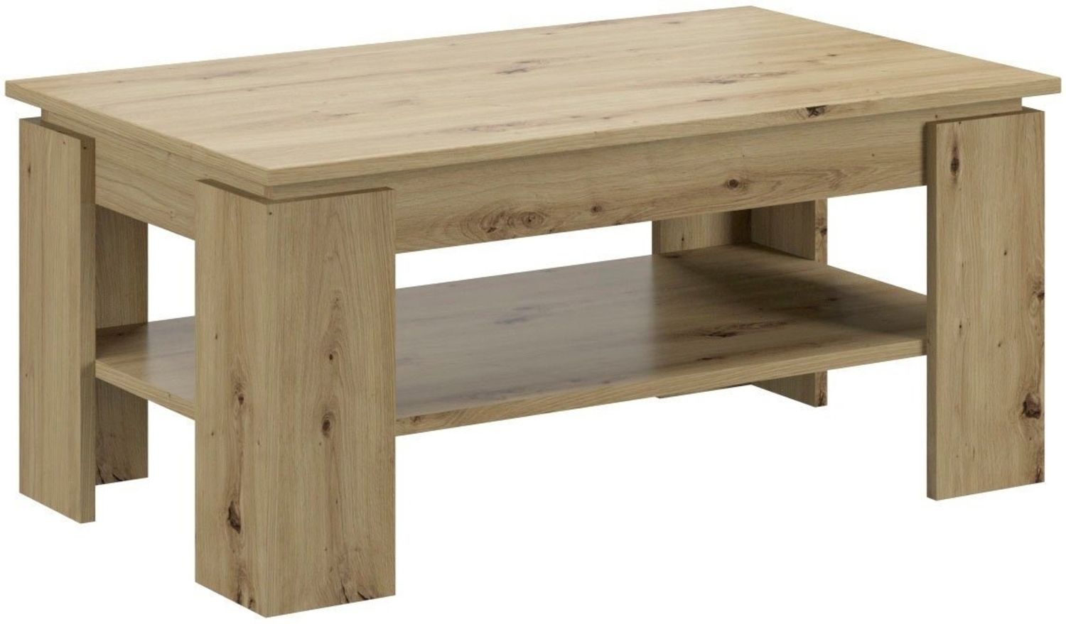 INOSIGN Couchtisch Kalmar, rechteckig, 100 x 60 cm, 1 Ablageboden (1-St), Sofatisch, Beistelltisch, Kaffetisch, Wohnzimmertisch, coffee table Bild 1