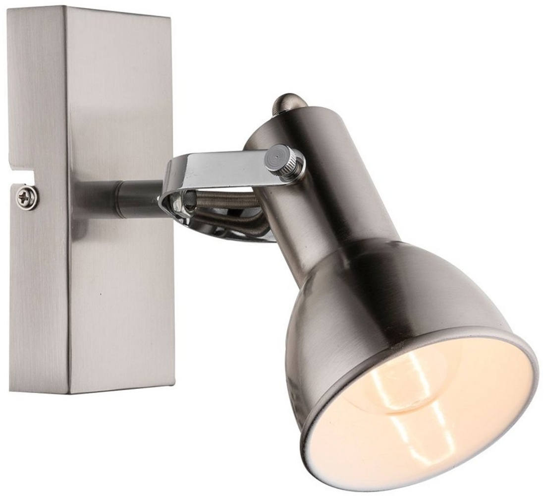 Wandleuchte, Metall, nickel-matt, weiß, Spot beweglich Bild 1