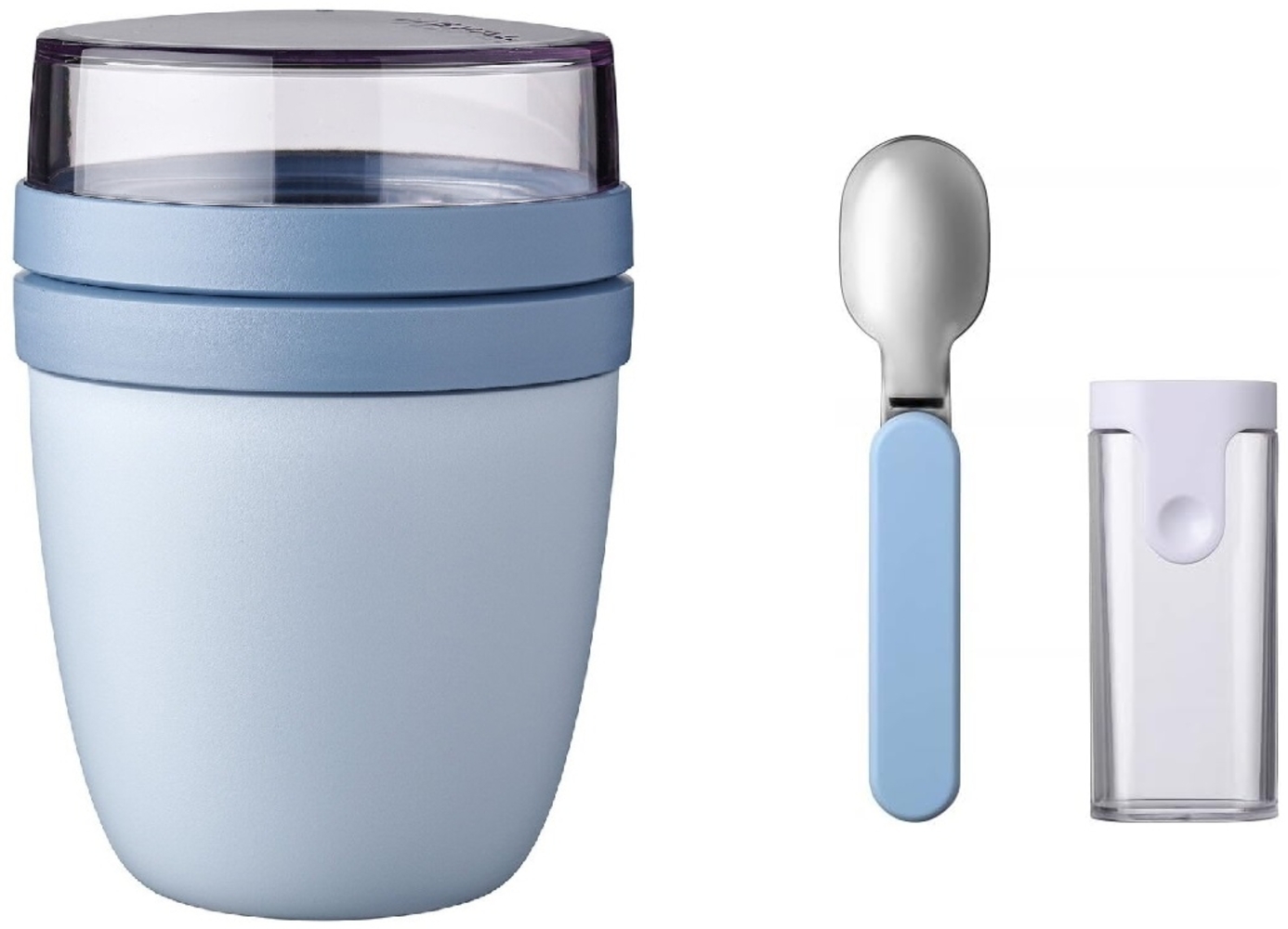 Mepal ELLIPSE Lunchpot + Faltbarer Löffel in Nordic Blue New Bild 1