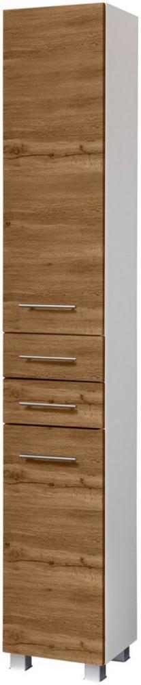 welltime Hochschrank Trento, verschiedene Ausführungen und Farben Badmöbel, Seitenschrank Breite 30 cm, viel Stauraum, Made in Germany Bild 1