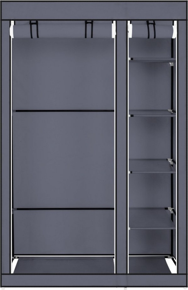 VINGLI Stoffschrank Kleiderschrank Stoff, 110 x 45 x 170 cm, Faltbar Stoffschrank mit Kleiderstange Bild 1