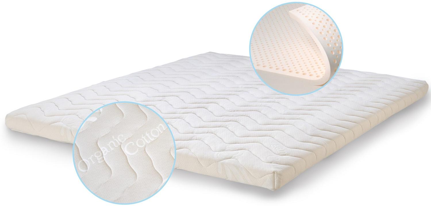 Naturlatex Topper 140x200 Höhe 8 cm Bild 1
