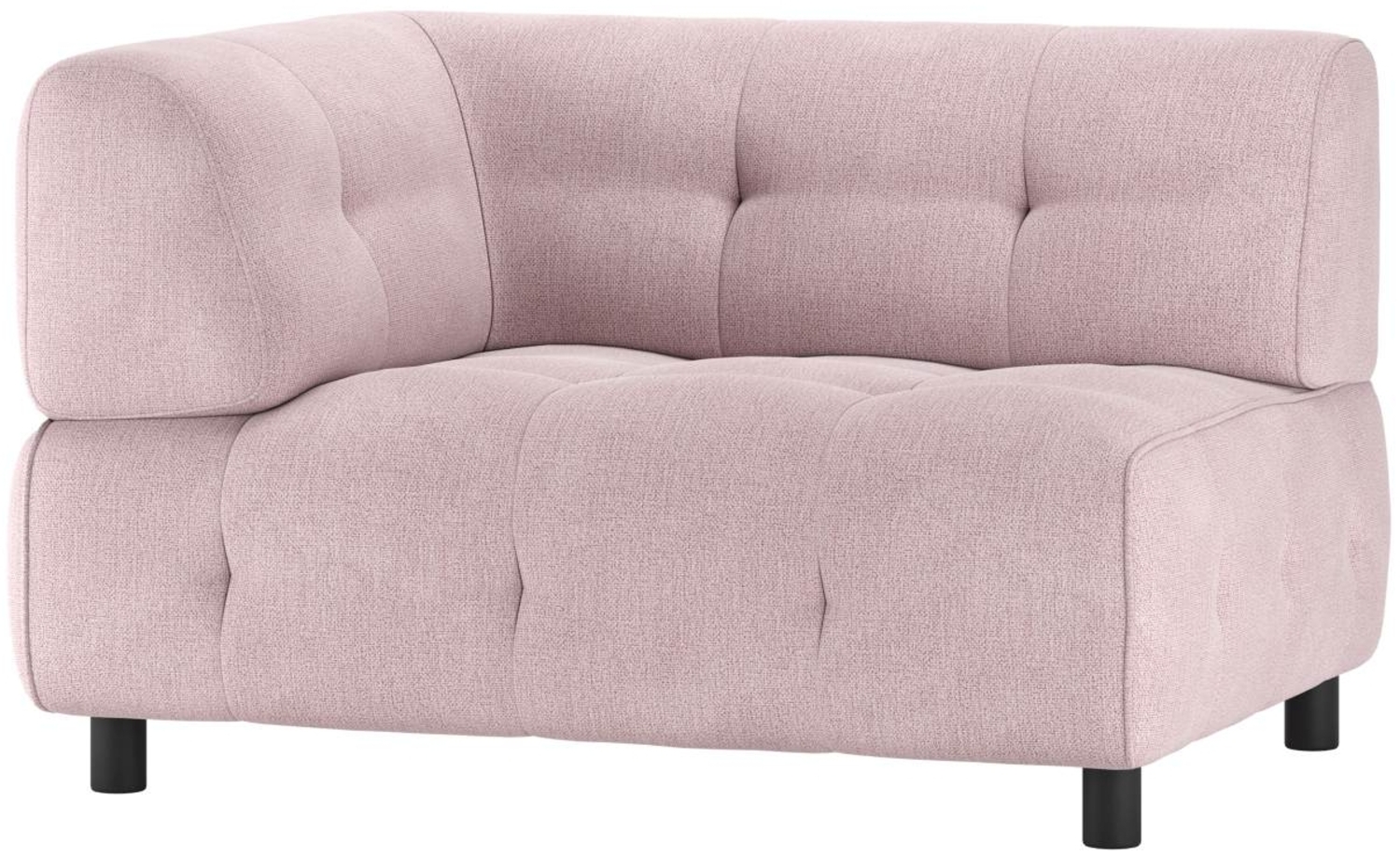 Modulsofa Louis aus Flachgewebe Links, Rosa Bild 1