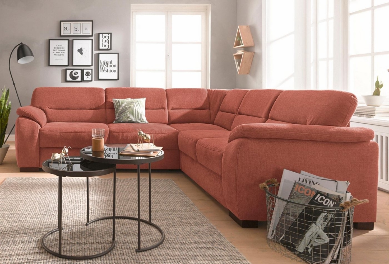 sit&more Ecksofa Montego L-Form, wahlweise mit Bettfunktion und Schubkasten Bild 1