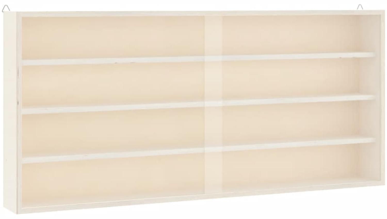 vidaXL Sammlervitrine aus Holz mit Türen 80 x 8,5 x 37 cm 4017387 Bild 1