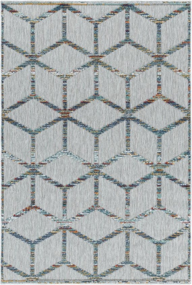 Teppium Teppich Skandinavisches Design, Rechteckig, Höhe: 10 mm, Outdoor Teppich Bunt Skandinavisch Design für Küchen Balkon Terrasse Bild 1