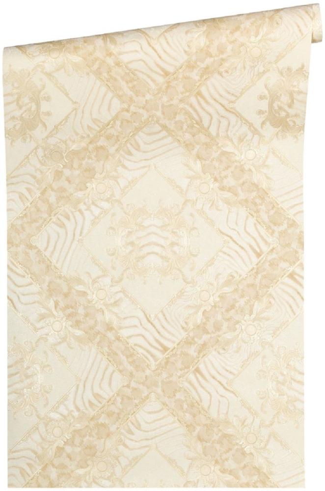 Versace Designer Barock Vliestapete Vasmare 349044 Creme / Beige - Hochwertige Qualität - Deko Accessoires Bild 1