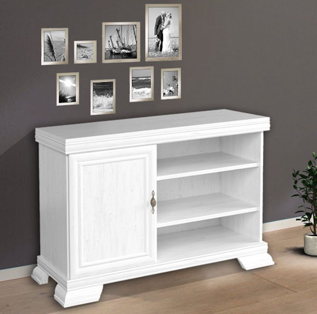 TV-Kommode Kora TV-Unterschrank 108x56x77cm Anderson Pinie rustikal Bild 1