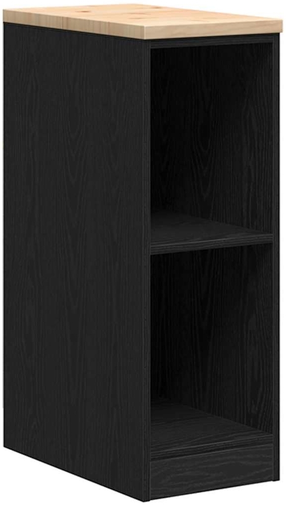 vidaXL Garagen-Aufbewahrungsschrank Schwarz Massivholz Kiefer 860527 Bild 1