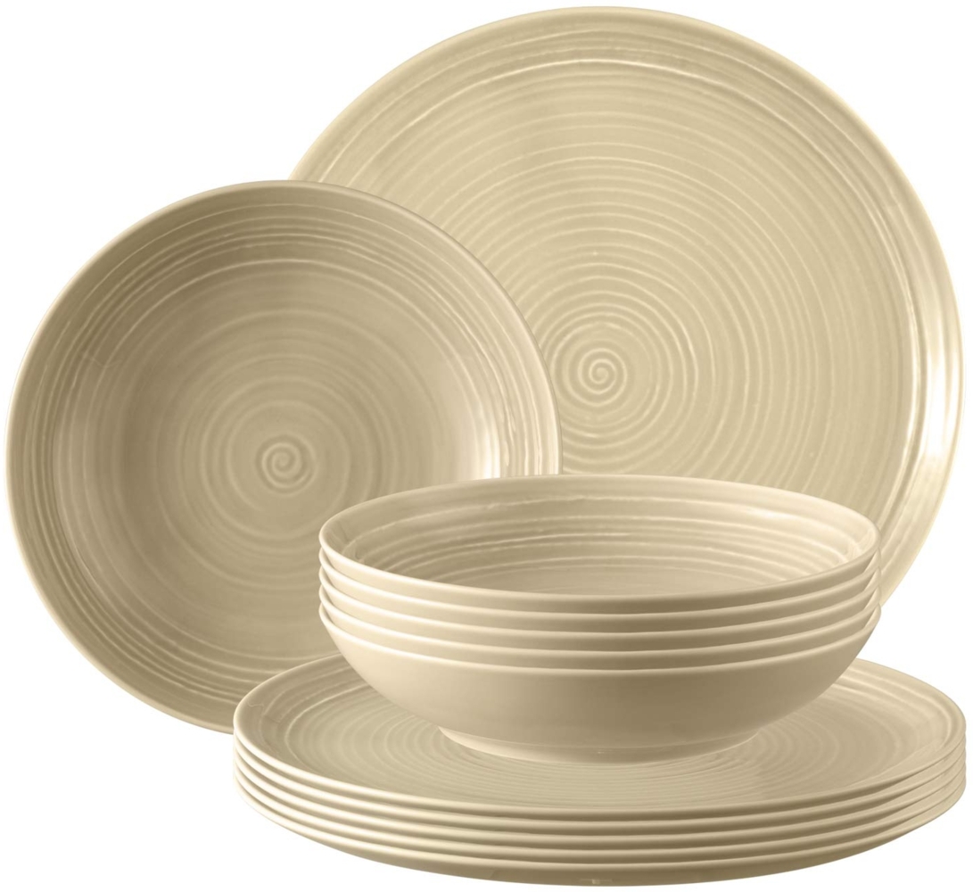 Seltmann Weiden Terra Tafelservice 12-teilig sandbeige Bild 1