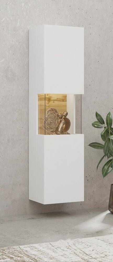 INOSIGN Vitrine Ava, Breite 36 cm, hängend und stehend montierbar moderne grifflose Vitrine, Hochschrank mit Eckverglasung Bild 1