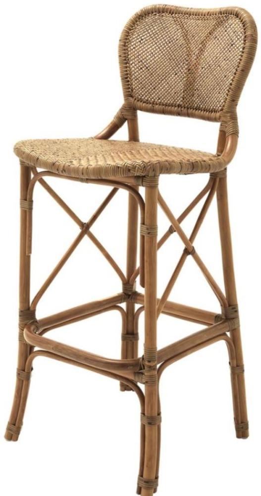 EICHHOLTZ Barhocker Colony Rattan Bild 1