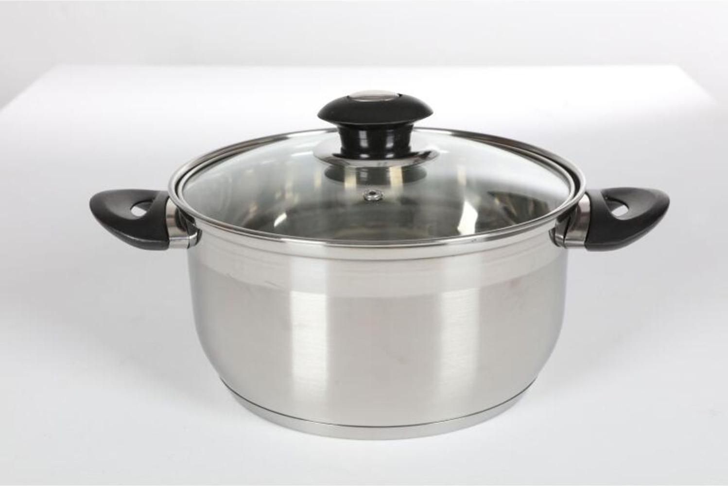 Edelstahl Karat Bratentopf 24 cm 5,5 L Kochen Küchen Herd Induktion Mahlzeit Bild 1