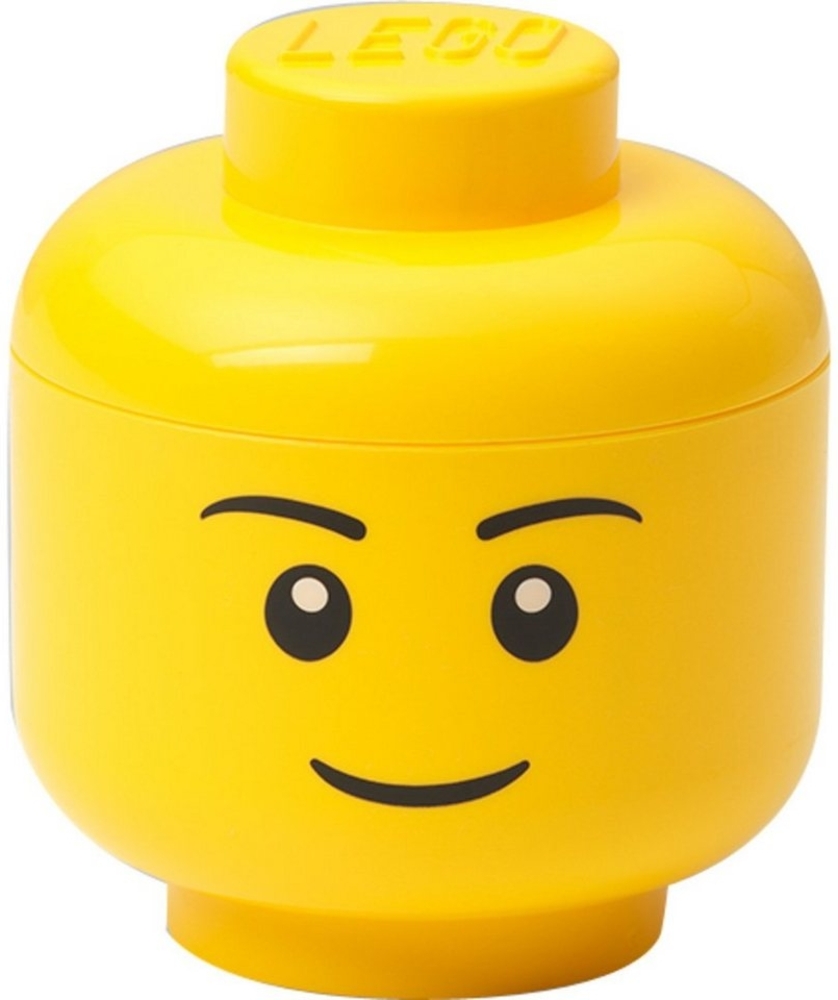 Room Copenhagen 'LEGO Storage Head Boy' Aufbewahrungsbox gelb mini Bild 1