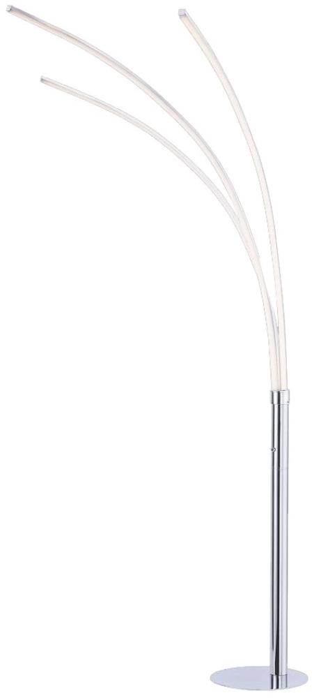 LED Stehlampe, Chrom, Höhe 215 cm Bild 1