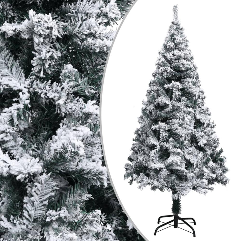 vidaXL Künstlicher Weihnachtsbaum mit Schnee Grün 120 cm PVC 328481 Bild 1