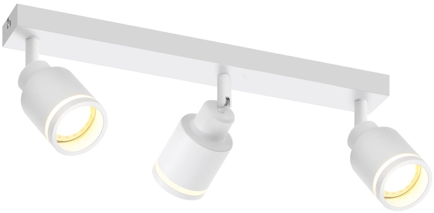 ZMH Moderne Deckenleuchte: 3 verstellbare Deckenspots aus Metall, GU10 Deckenlampe, für Schlafzimmer, Esszimmer, ohne Leuchtmittel Bild 1