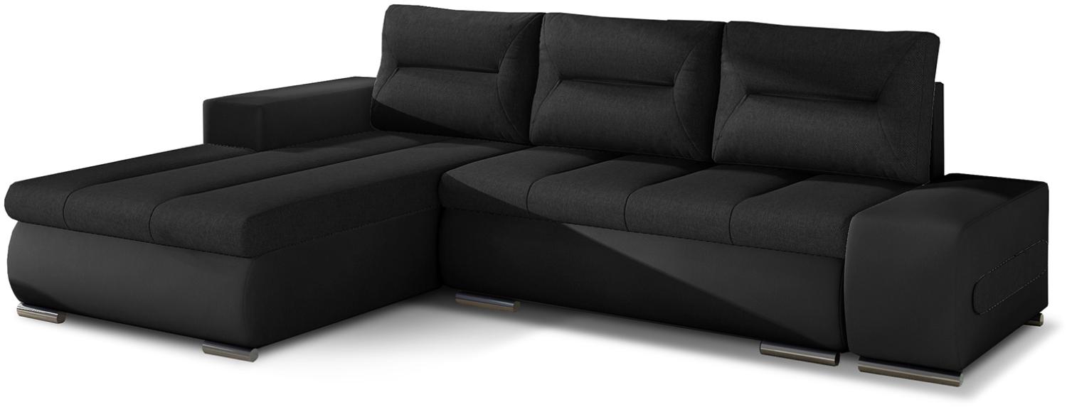 Ottavio, Ecksofa, Eckcouch, Schwarz Bild 1