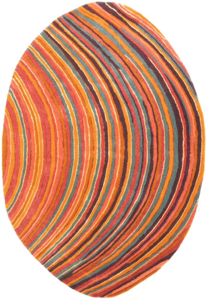 Morgenland Designer Teppich oval - 200 x 140 cm - mehrfarbig Bild 1