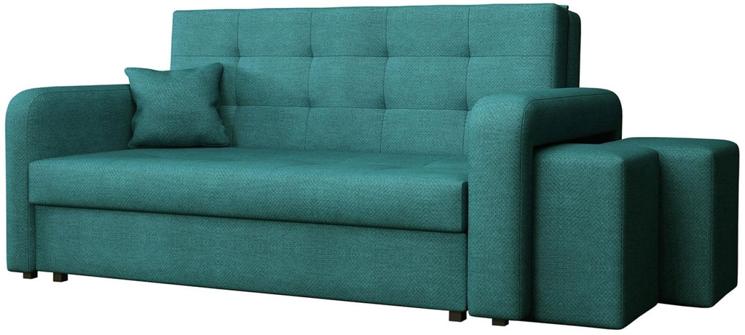 Schlafsofa Viva Home III, Nische für Hocker auf der rechten Seite, Farbe: Enjoy 17 Bild 1