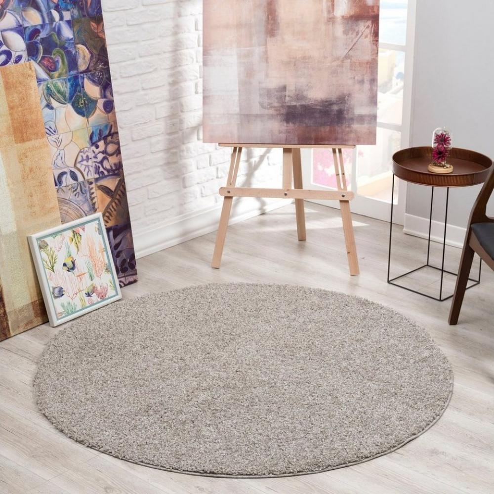 Sanat Hochflor-Teppich LOCA, rund, Höhe: 30 mm, Wohnzimmer, Langflor, Shaggy, Schlafzimmer Bild 1