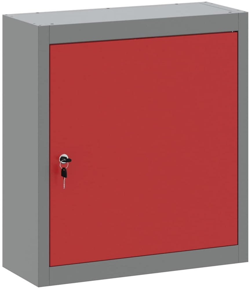 vidaXL Werkzeugschrank mit Regal Rot und Grau 50 x 20 x 55 cm 4103470 Bild 1