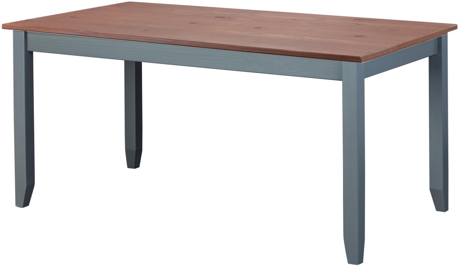 Luzerna Esstisch Grau Braun Esszimmer Tisch Holz Küchentisch Wohnzimmer massiv Bild 1
