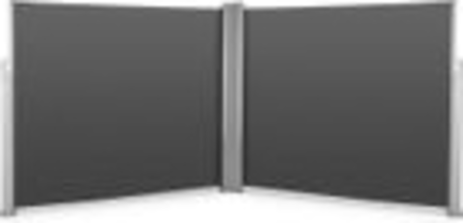 Bari Doppio 620 Doppel-Seitenmarkise 6x2,0 m Aluminium anthrazit Bild 1